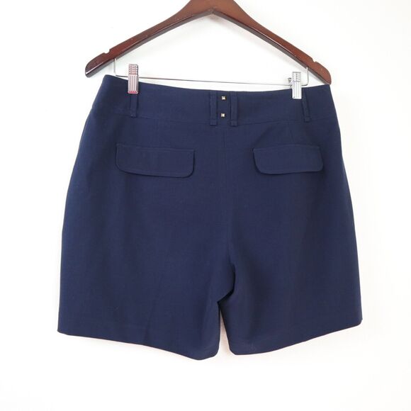 Vintage Cache Size 8 Crepe Woven Shorts Studded Detail Navy Blue - Picture 5 of 8